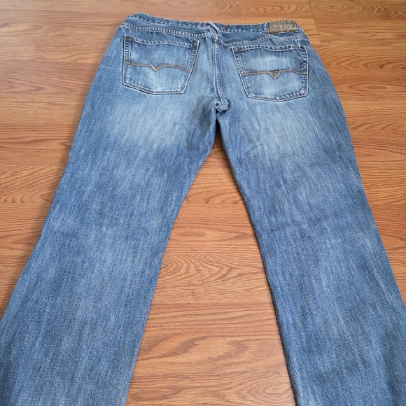 Guess Men's Del Mar Fit Slim Straight Jeans 36x28 Light Wash Blue Denim Classic - Picture 14 of 16